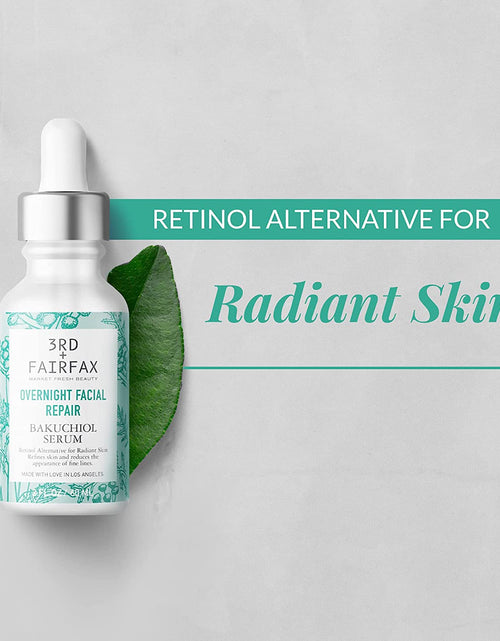 Load image into Gallery viewer, Bakuchiol Overnight Facial Repair Serum by 3rd + Fairfax Beauty, 2oz by  Los Angeles Brands
