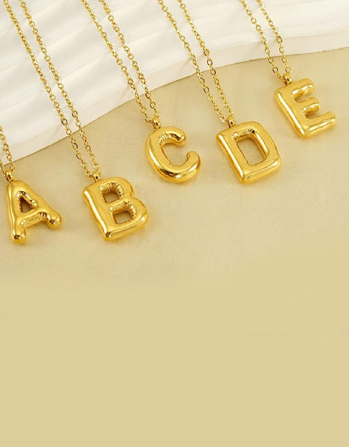Load image into Gallery viewer, Balloon Initial Necklace by Embellish Your Life
