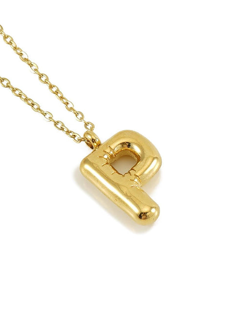 Load image into Gallery viewer, Balloon Initial Necklace by Embellish Your Life
