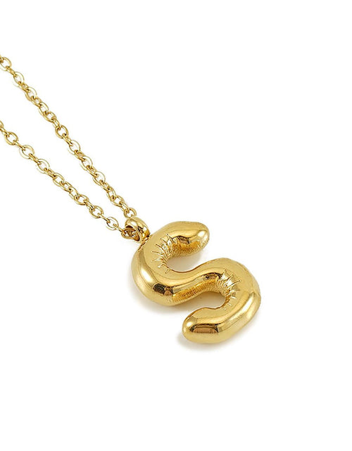Load image into Gallery viewer, Balloon Initial Necklace by Embellish Your Life

