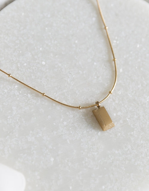 Load image into Gallery viewer, Arvo Gold Brick Necklace by Arvo
