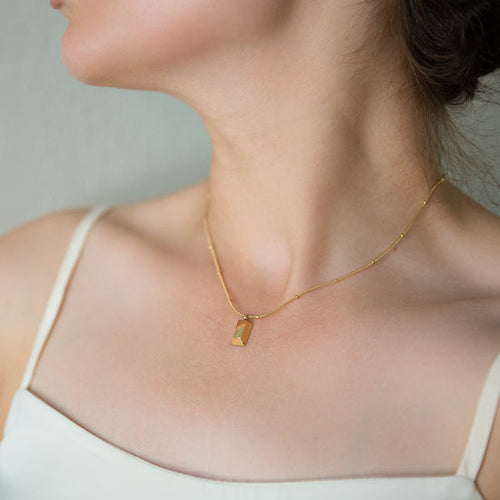 Load image into Gallery viewer, Arvo Gold Brick Necklace by Arvo
