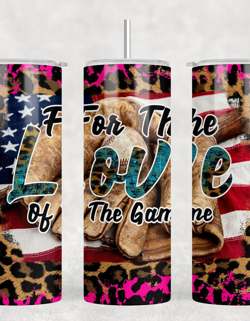 Load image into Gallery viewer, Baseball - 20 oz Steel Skinny Tumbler - Optional Blue Tooth Speaker - Speaker Color will Vary by Rowdy Ridge Co
