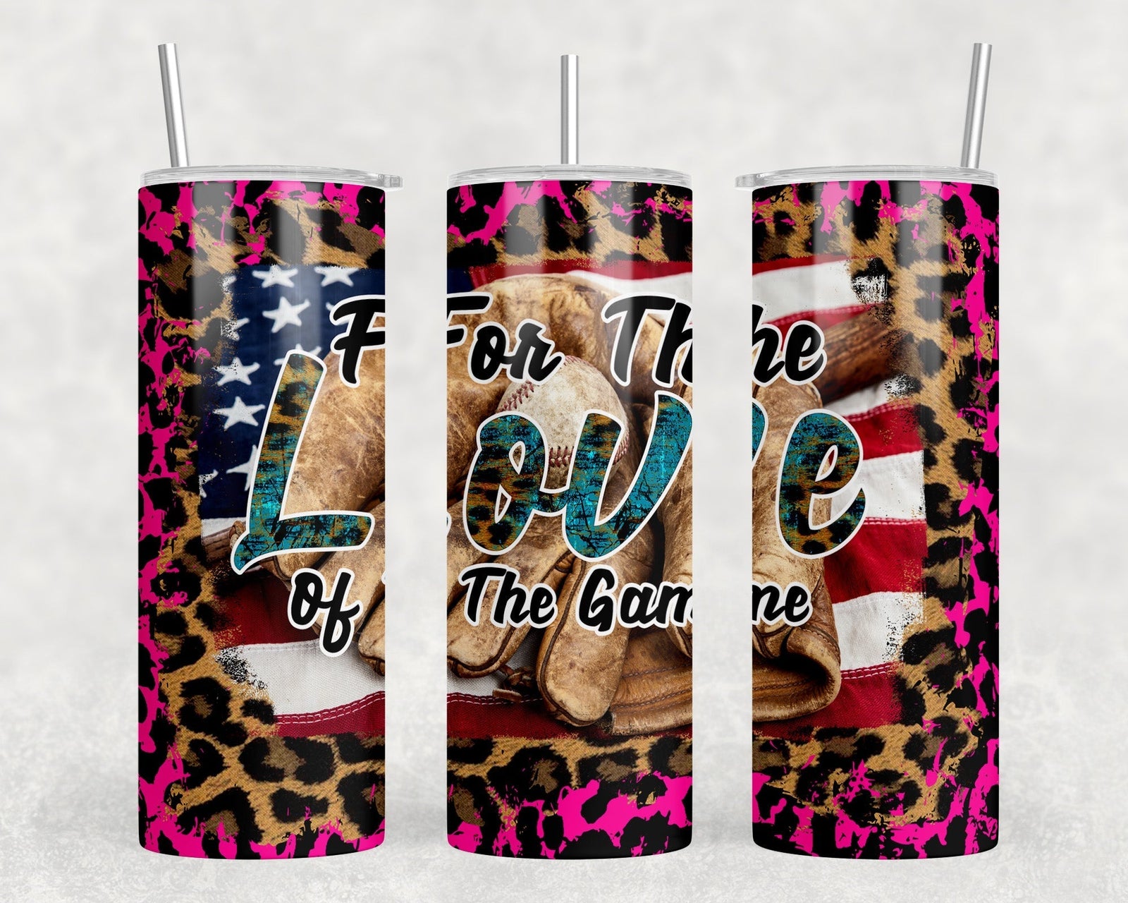 Baseball - 20 oz Steel Skinny Tumbler - Optional Blue Tooth Speaker - Speaker Color will Vary by Rowdy Ridge Co