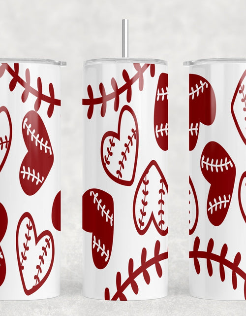 Load image into Gallery viewer, Baseball|Skinny Tumbler|Optional Bluetooth Speaker| Speaker Color Varies by Rowdy Ridge Co

