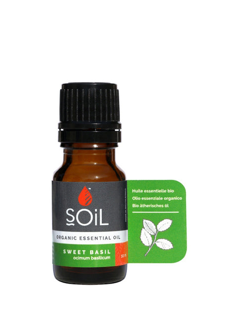 Load image into Gallery viewer, Organic Basil Essential Oil (Ocimum Basilicum) 10ml by SOiL Organic Aromatherapy and Skincare
