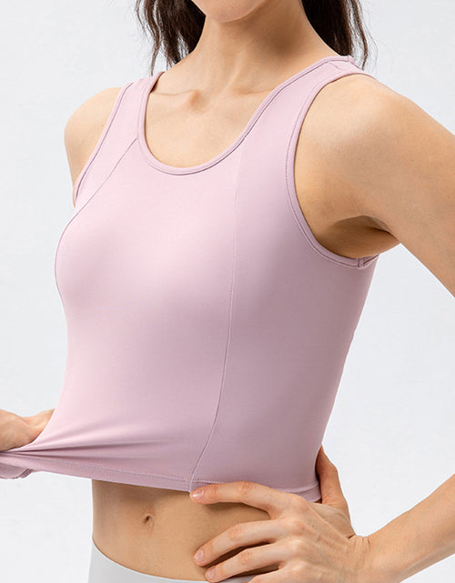 Load image into Gallery viewer, Round Neck Wide Strap Active Tank
