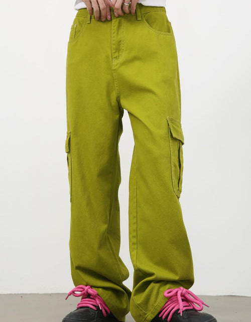 Load image into Gallery viewer, Men's Mid Rise Jeans with Cargo Pockets
