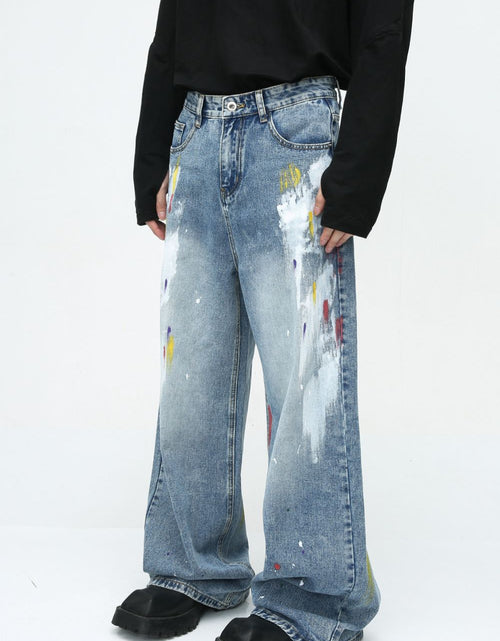 Load image into Gallery viewer, Painting Jeans with Pockets
