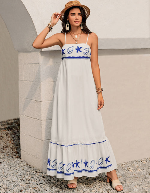 Load image into Gallery viewer, Printed Square Neck Maxi Cami Dress

