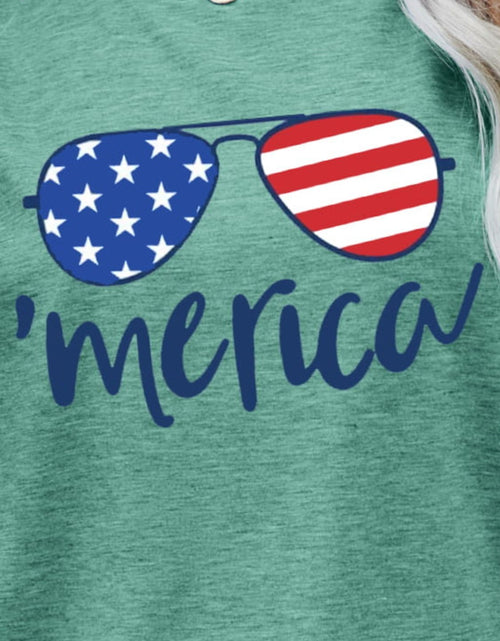 Load image into Gallery viewer, US Flag Glasses Graphic Tee
