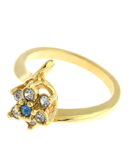 Load image into Gallery viewer, Vintage 1970's Amethyst Crystal and Genuine Pinfire Opal Ring 18kt Yellow Gold Electroplated Ring by PVD Vintage Jewelry
