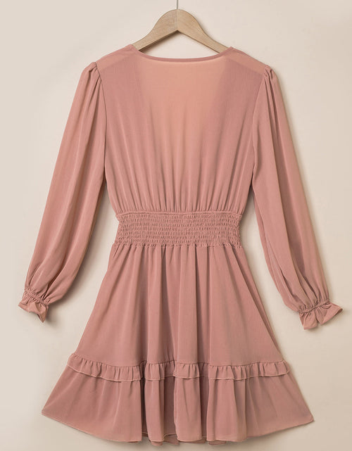 Load image into Gallery viewer, Tied Flounce Sleeve Mini Dress
