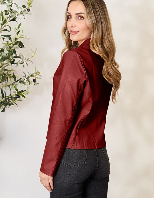 Load image into Gallery viewer, Mock Neck Zip Up Jacket
