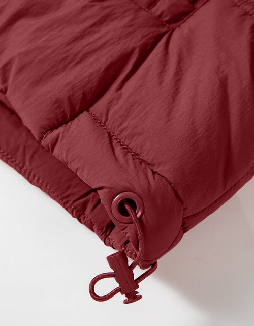 Load image into Gallery viewer, Drawstring Zip Up Hooded Vest Coat
