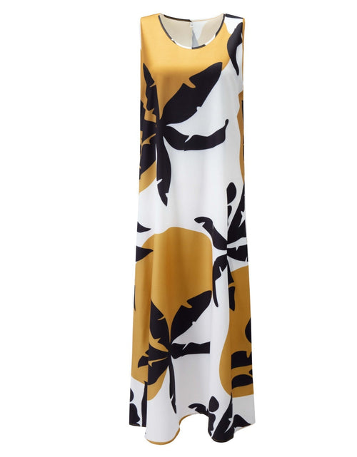 Load image into Gallery viewer, Printed Round Neck Mini Tank Dress
