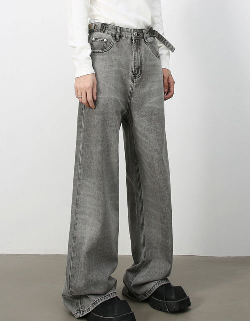 Load image into Gallery viewer, Men's Wide Leg Jeans with Pockets
