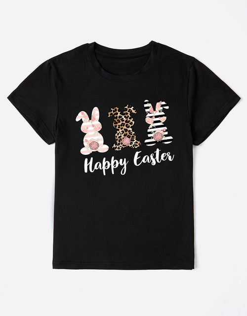 Load image into Gallery viewer, HAPPY EASTER Round Neck Short Sleeve T-Shirt
