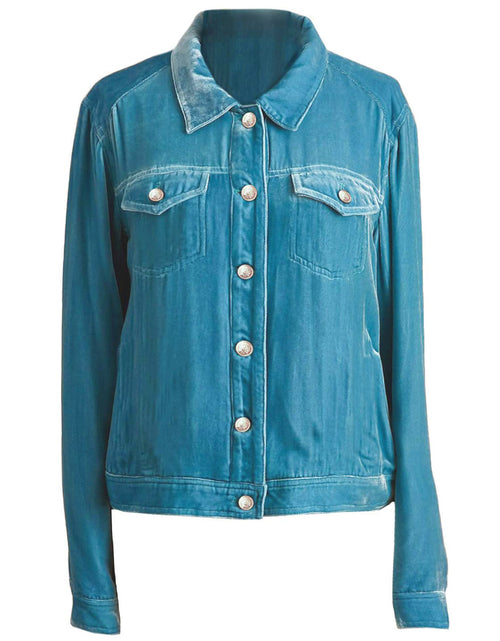 Load image into Gallery viewer, Button Up Long Sleeve Jacket with Chest Pockets
