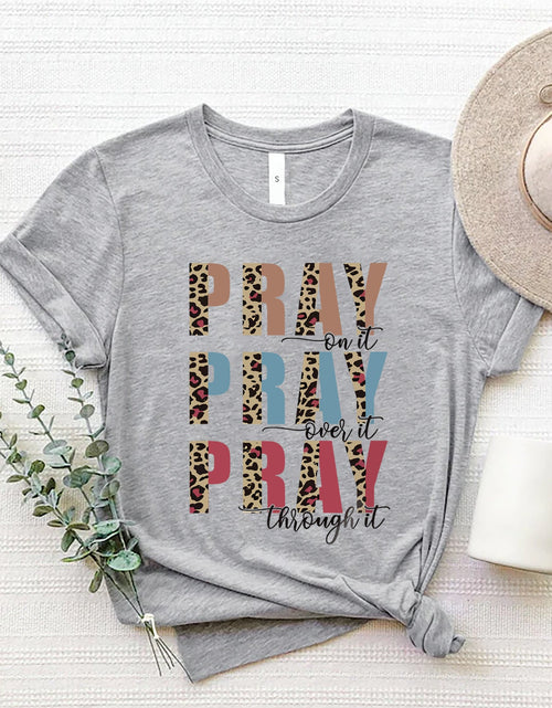 Load image into Gallery viewer, Letter Graphic Round Neck Short Sleeve T-Shirt
