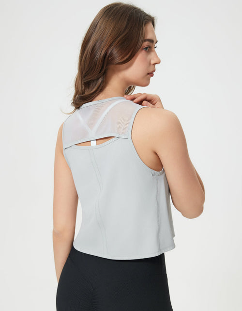 Load image into Gallery viewer, Millennia Round Neck Cropped Active Tank
