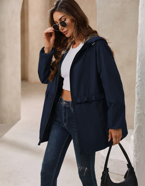 Load image into Gallery viewer, Ivy Lane Outdoor Waterproof Long Sleeve Hooded Windbreaker
