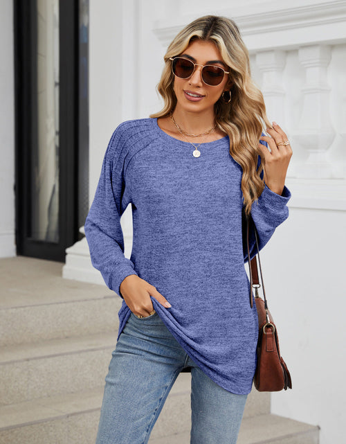 Load image into Gallery viewer, Round Neck Long Sleeve T-Shirt
