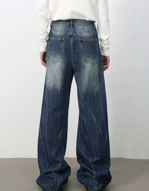 Load image into Gallery viewer, Men's Wide Leg Jeans with Pockets
