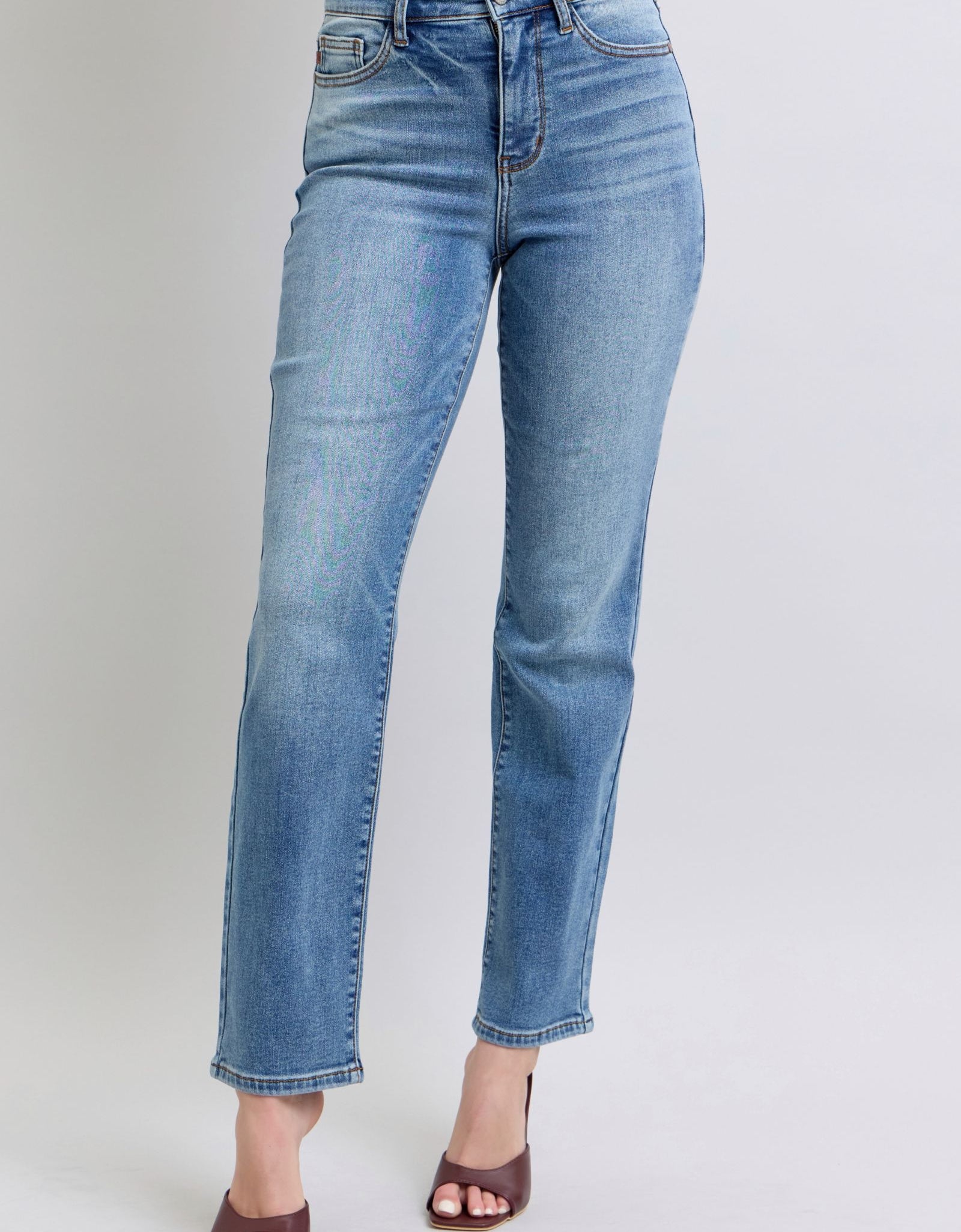 Judy Blue Full Size Run Vintage Wash Thermal Straight Jeans