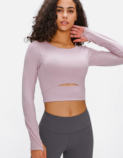Load image into Gallery viewer, Millennia Long Sleeve Cropped Top With Sports Strap
