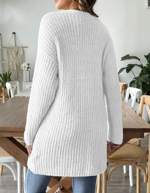Load image into Gallery viewer, Open Front Long Sleeve Cardigan
