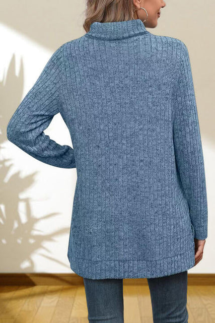Load image into Gallery viewer, Turtleneck High Low Top
