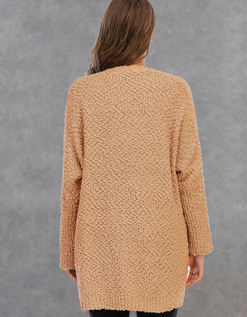 Load image into Gallery viewer, Angel Wings Pocketed Open Front Long Sleeve Cardigan
