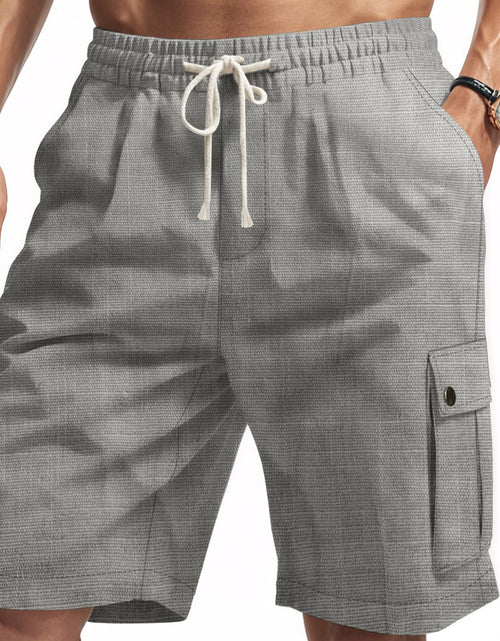 Load image into Gallery viewer, Men's Full Size Drawstring Shorts with Pockets Plus Size
