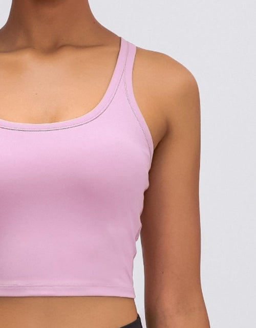 Load image into Gallery viewer, Millennia Scoop Neck Active Tank with Detachable Chest Pads
