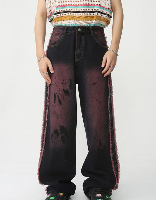 Load image into Gallery viewer, Raw Edge Mid Rise Men's Jeans
