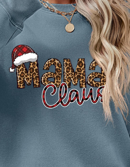 Load image into Gallery viewer, Round Neck Letter Graphic Long Sleeve Sweatshirt
