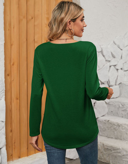 Load image into Gallery viewer, Square Neck Long Sleeve T-Shirt
