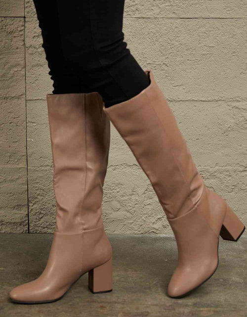 Load image into Gallery viewer, East Lion Corp Block Heel Knee High Boots
