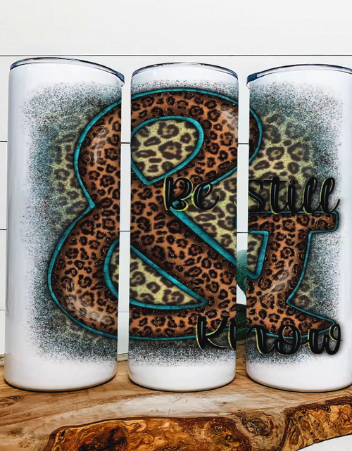 Load image into Gallery viewer, Be Still And Know|Skinny Tumbler|Optional Bluetooth Speaker| Speaker Color Varies by Rowdy Ridge Co
