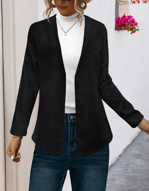 Load image into Gallery viewer, Open Front Long Sleeve Cardigan
