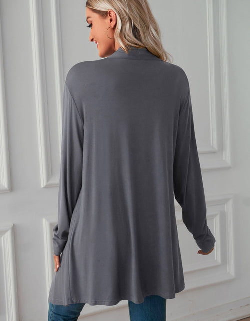 Load image into Gallery viewer, Open Front Long Sleeve Cardigan
