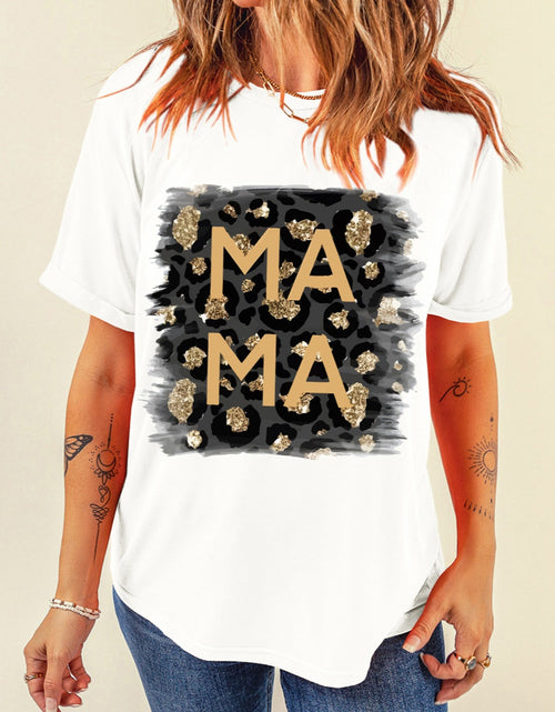 Load image into Gallery viewer, MAMA Round Neck Short Sleeve T-Shirt
