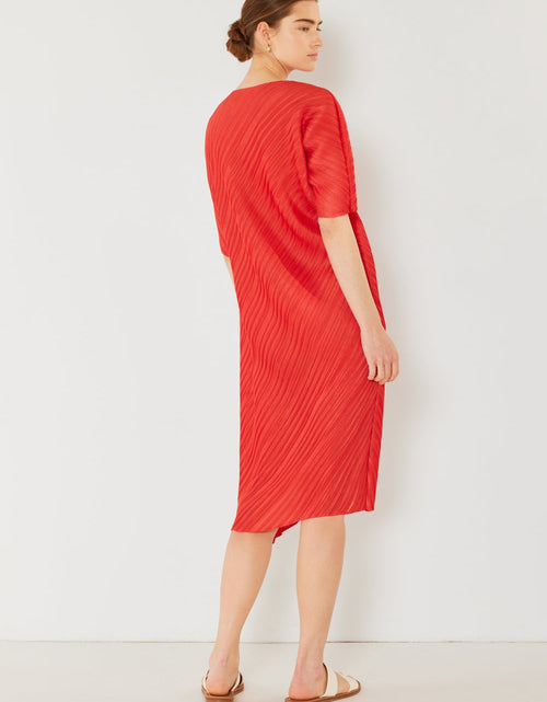 Load image into Gallery viewer, Marina West Swim Pleated Dolman Sleeve Dress
