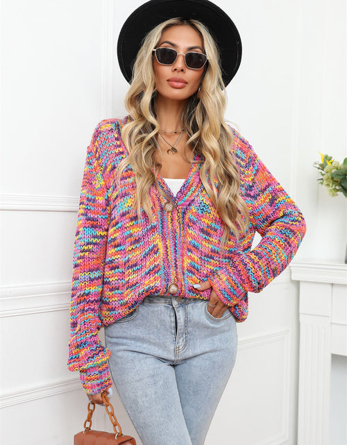 Load image into Gallery viewer, Angel Wings V-Neck Long Sleeve Cardigan
