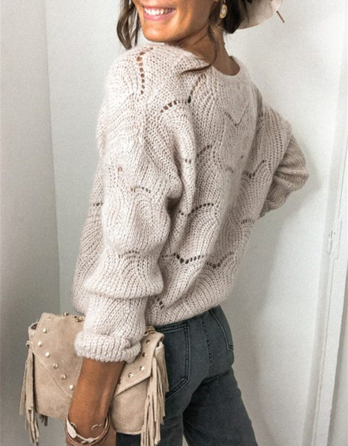 Load image into Gallery viewer, Openwork Button Up Long Sleeve Cardigan
