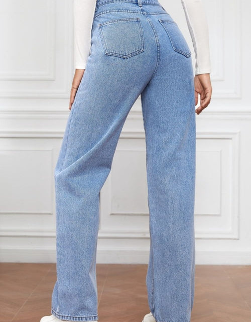 Load image into Gallery viewer, High Waist Straight Jeans
