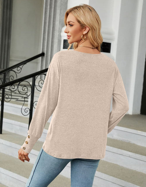 Load image into Gallery viewer, V-Neck Long Sleeve T-Shirt

