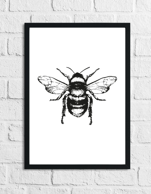 Load image into Gallery viewer, Bumble Bee Cute Simple Home Wall Decor Print by WinsterCreations™ Official Store
