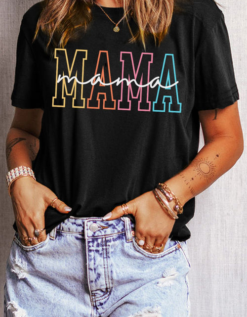 Load image into Gallery viewer, MAMA Round Neck Short Sleeve T-Shirt
